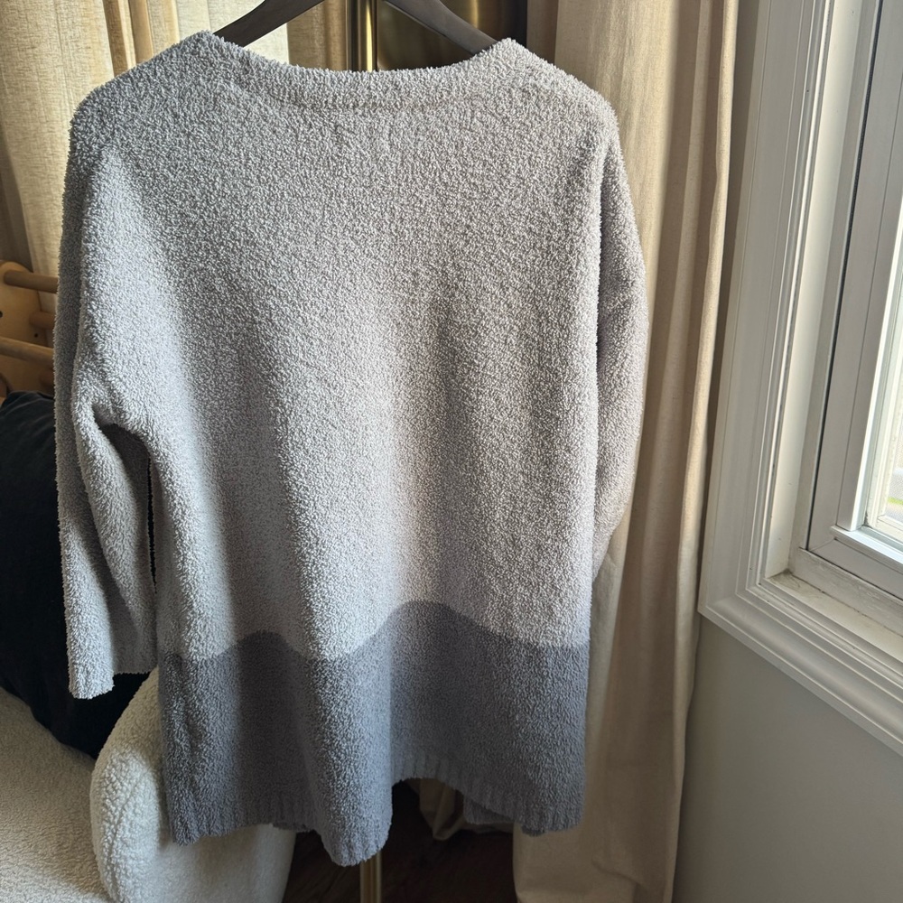 Thread & Supply Cozy Cloud Wrap Gray Cardigan | One Size Fit Most - Picture 2 of 7